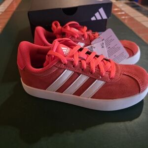 Adidas Scarlet and White Casual Shoes